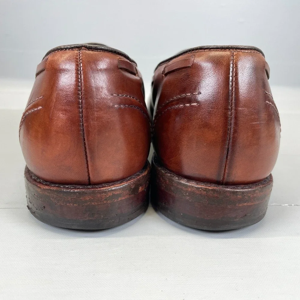 Allen Edmonds Acheson Tassel Loafers Mens Size 9.5 D Brown Leather Dress Shoes